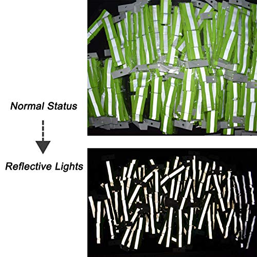 High Visibility Reflective Night Running Walking Elastic Strap Wristbands Ankle Bands Armbands Safety for Cycling Walking Running Camping Sports-Fits Women, Men & Kids - color: 1 Pairs / 2 Bands