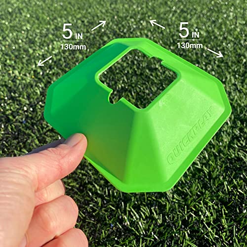 QUICKPLAY Soccer Cones Set of 20 - Compact High-Visibility Markers - size: Mini Cones 5"