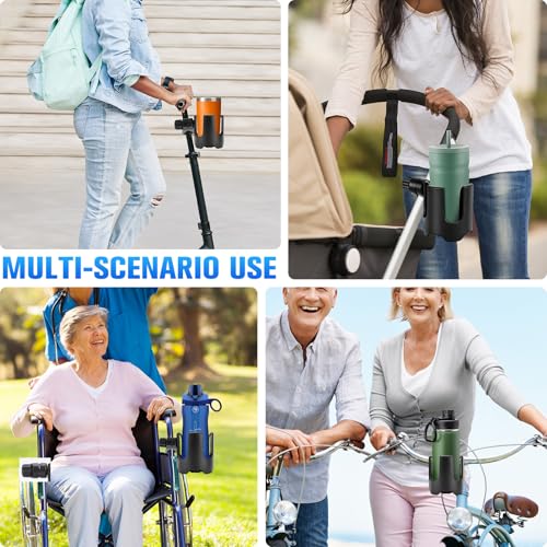 Universal Stroller Cup Holder, Adjustable Drinks Holder for Walkers, Trolleys