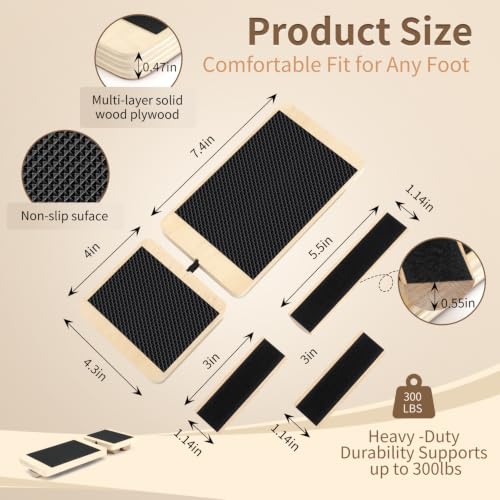 Ankle Balance Board and Foot Strengthener for Physical Therapy, Adjustable Single Leg Balance Board for Ankle Strengthening, Sprain Recovery, Plantar Fasciitis Relief, Balance Training & Leg Stability