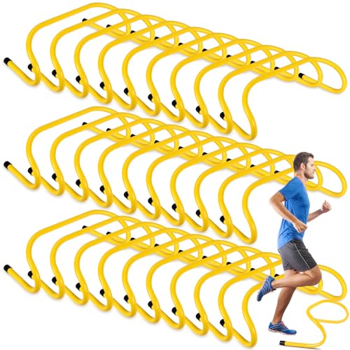 Wettarn 30 Pcs 6" Speed Agility Training Hurdles - color: Yellow