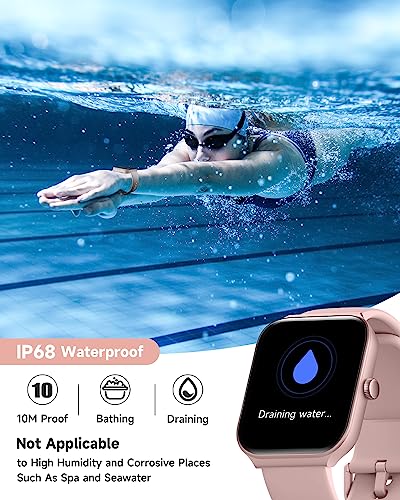 1.95" Smart Watch for Women with ALEXA, Fitness Watch for Android iOS Phone - color: Pink