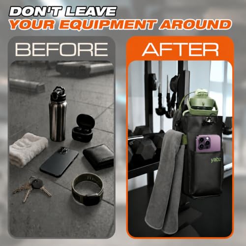 YABZ Magnetic Gym Bag - Water Bottle Holder Body Cross Bag for Men Women