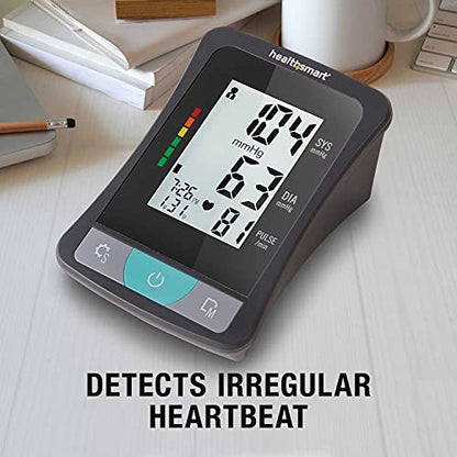 HealthSmart Digital Select Arm Blood Pressure Monitor with Automatic Upper Arm Cuff that Displays Blood Pressure, Pulse Rate and Irregular Heartbeat, Stores up to 120 Readings for 2 Users - size: Select, style: Arm