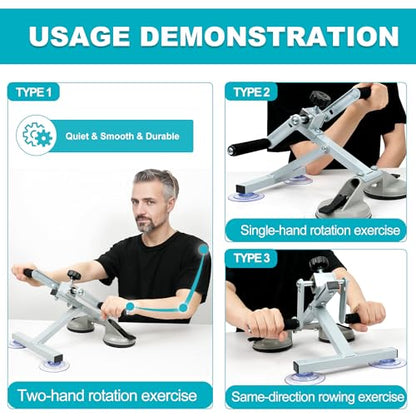 Arm Bike for Physical Therapy with A Rehabilitation Training Glove - color: 3 Functions
