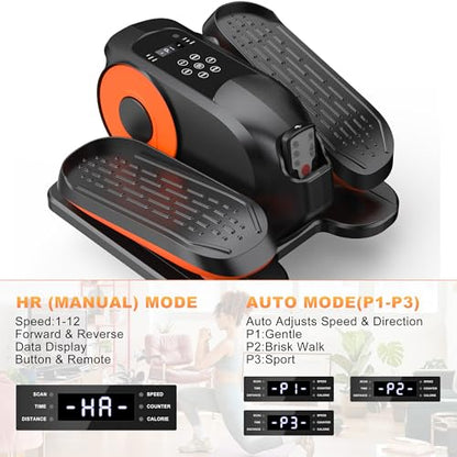 Low Impact Mini Under Desk Elliptical Quiet Electric Leg Exerciser