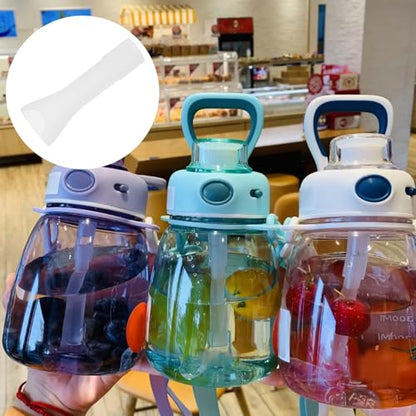 5 Pack Silicone Water Bottle Replacement Nozzles Drinking Mouthpiece Bite Valve for Sports Bottles Tumblers and Drinking Cups 2.75 in Compatible with Most Straws