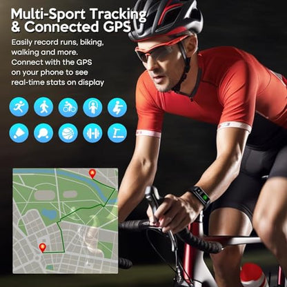 Fitness Tracker, 2026 Smart Band with Heart Rate & Blood Pressure Monitor, IP67 Waterproof Activity Tracker with Sleep Tracking & Step Counter for Men Women, Black - color: Black