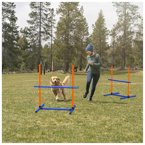 Dog Agility Equipment Set with Jumping Hoop for Agility Training - size: 6-Sets