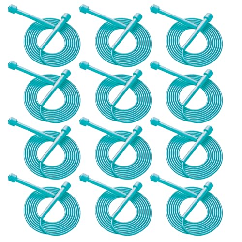 Adjustable Jump Rope Bulk, 9.2 ft Tangle-Free Speed Skipping Rope for workouts, group training, teams, family and Gym Class - color: Blue, size: 12