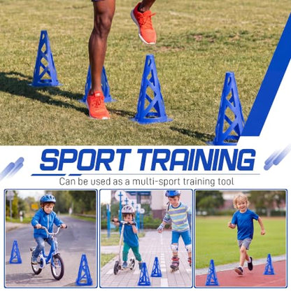 Tuanse Training Cones for Soccer Agility Drills - color: Blue