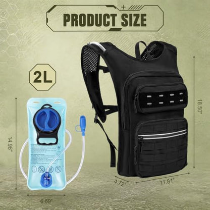 Hydration Backpack - Water Backpack with 2L Water Bladder