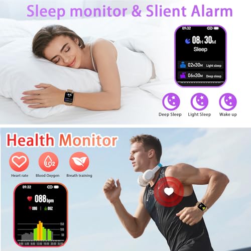 Smart Watch for Women Fitness Tracker: Gold Make Answer Call Waterproof Running Smartwatch Android Phone iPhone Samsung Compatible Digital Mens Watches Pedometer Step Tracker Heart Rate Monitor - color: Gold