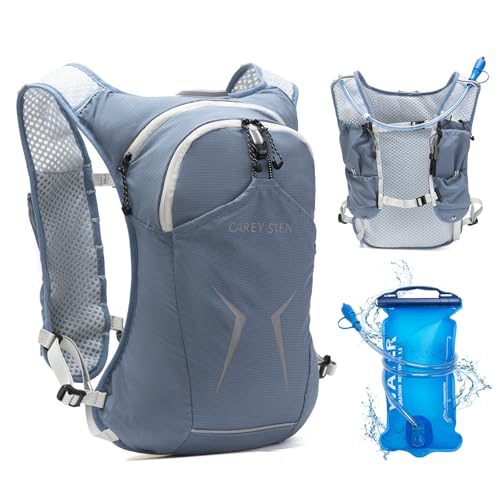 Carey STEN Lightweight Hydration Backpack with 1.5-Liter Water Bag - color: Grey