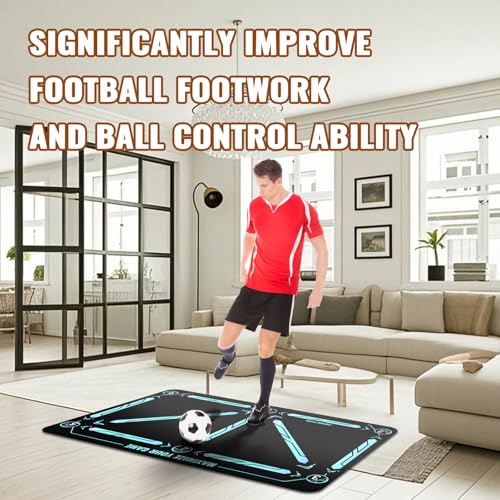 Soccer Training Mat, Soccer Training Equipment, Soccer Gifts for Boys 8-12 - color: Technology, size: 47*31 IN