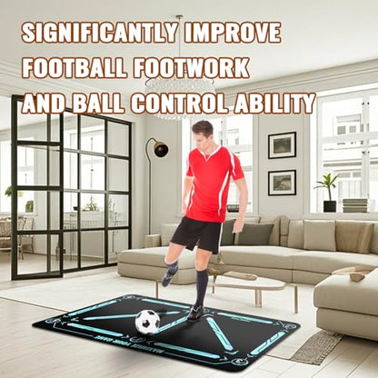 Soccer Training Mat, Soccer Training Equipment, Soccer Gifts for Boys 8-12 - color: Technology, size: 47*31 IN