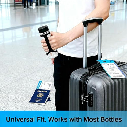 3 Pack Non-Slip Silicone Water Bottle Handle Strap – Soft Grip Carrier for Any Bottle, Handheld Accessory for Gym Workouts, Hiking & Outdoor Sports Enthusiasts