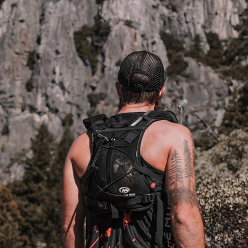 Orange Mud Endurance Pack V3.0 Running Vest – 2L Hydration Backpack for Trail Running, Hiking & Cycling – Lightweight, Breathable Mesh, Gear Pockets, Trekking Pole Loops - color: Black
