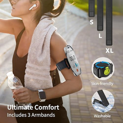 Bone Run Tie Connect Kit 2 - Magnetic, Quick Release Running Phone Armband