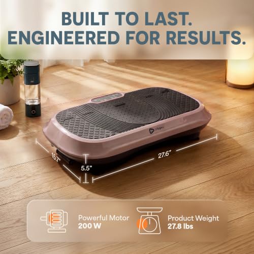 Lifepro Waver Vibration Plate Exercise Machine with 99 Speeds & 10 Presets - color: Brown