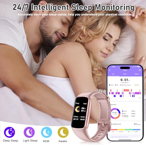 Fitness Tracker with 24/7 Heart Rate, Blood Oxygen, Sleep Tracker, 1.47''Waterproof Fitness Watch, Activity Tracker with Step Tracker for Women Men - color: Pink