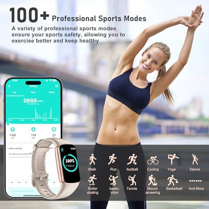Fitness Tracker with 24/7 Heart Rate, Blood Oxygen, Sleep Tracker, 1.47''Waterproof Fitness Watch, Activity Tracker with Step Tracker for Women Men - color: White