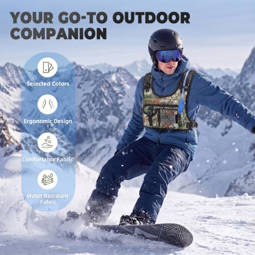 Criuage USA Patent Running Hydration Vest Backpack, Lightweight Chest Pack with 2.0L Water Bladder Bag Daypack for Hiking Running Cycling Race Marathon for Women Men - color: Cagreen
