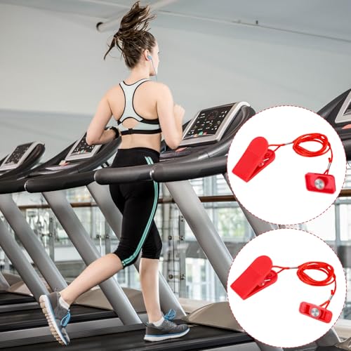 Gosknor 2pcs Treadmill Magnet Safety Key, Magnetic Safety Switch Clip Universal Treadmill Emergency Stop Magnet Running Machines Replacement Parts Accessories - style: Style E