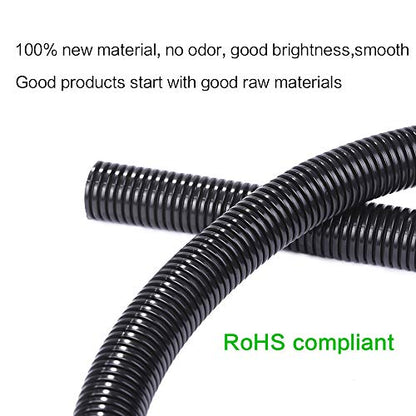 Alex Tech 100ft - 1/4 inch Split Wire Loom Tubing - Black - color: Black, size: 1/4"-100ft