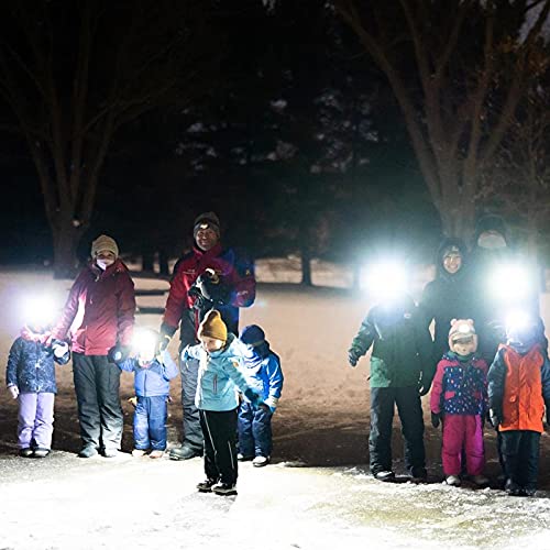 EverBrite 5 Pack LED Headlamp, 4 Lighting Modes with Pivoting Light Head