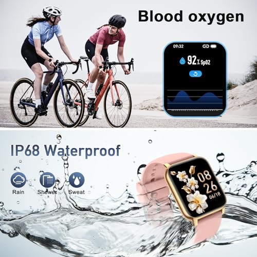 Smart Watch for Women Fitness Tracker: Smart Watches for Women Digital Mens Watches Make/Answer Call Waterproof Running Smartwatch Android Phone iPhone Samsung Compatible Heart Rate Monitor
