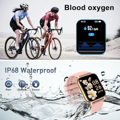 Smart Watch for Women Fitness Tracker: Smart Watches for Women Digital Mens Watches Make/Answer Call Waterproof Running Smartwatch Android Phone iPhone Samsung Compatible Heart Rate Monitor