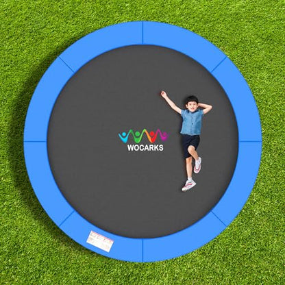 Waterproof Trampoline Spring Cover,Safety Pad Replacement 10-16ft - color: Blue, size: 16FT