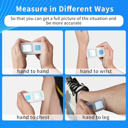 EKG Monitor Device, Personal Heart Rate Monitor with LCD Screen and Storage, Portable ECG Monitor Compatible with PC and Smartphone, Instant Results in 30 Seconds
