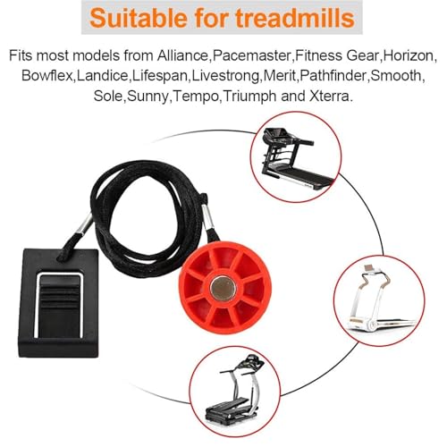 Treadmill Magnet Safety Key for Most of NordicTrack Proform Image Weslo Reebok Epic Golds Gym Freemotion and Healthrider Treadmills - color: Red
