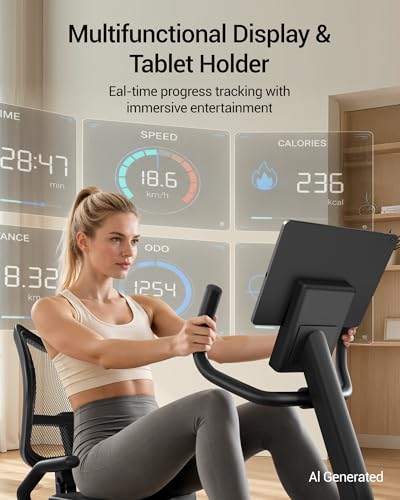 Recumbent Exercise Bike for Home, Magnetic Stationary Bikes for Seniors