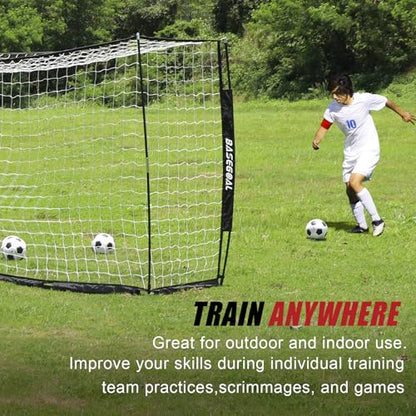 BaseGoal Soccer Goal for Backyard,with Bow Frame and Agility Ladder - size: 6x4 ft