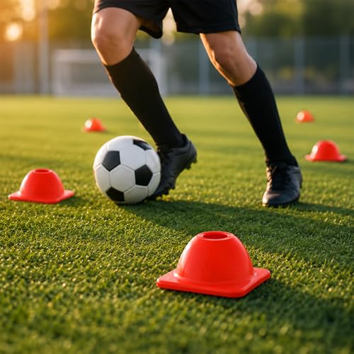 2" 15, 30 Pcs Heavy Duty Agility Cones for Sports - color: Orange
