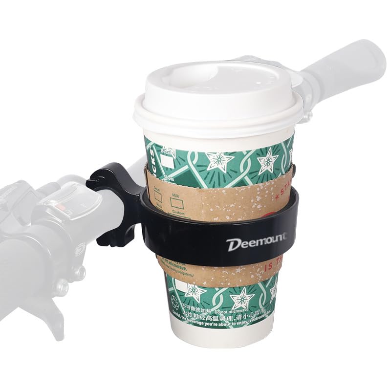 Aluminium Alloy Bike Cup Holder Coffee Holder for Bike Handlebar (C Black) - color: C Cup Holder-Black