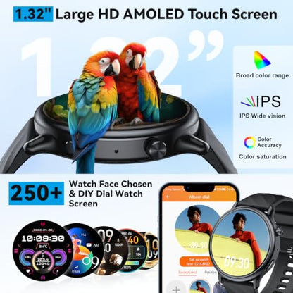 Smart Watch for Men Fitness Tracker: Waterproof Digital Womens Watches Make Answer Call Smartwatch for Android Phone iPhone Samsung Compatible Sleep SpO2 Heart Rate Monitor Running Step Pedometer - color: Black