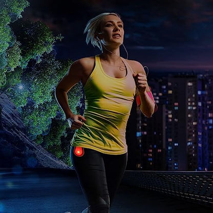 PATIKIL LED Flashlight, Silicone Night Shift Hands Free Clip-on Flashlights Night Safety Running Light for Running, Walking, Sports, Outdoor Emergency, Blue - color: Blue