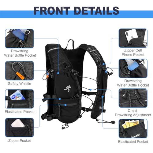 Running Vest with Adjustable Chest Straps for Women Men Hydration Vest for Marathon Jogging Hiking Cycling - size: White, style: Running Vest with one 1.5L Water Bladder