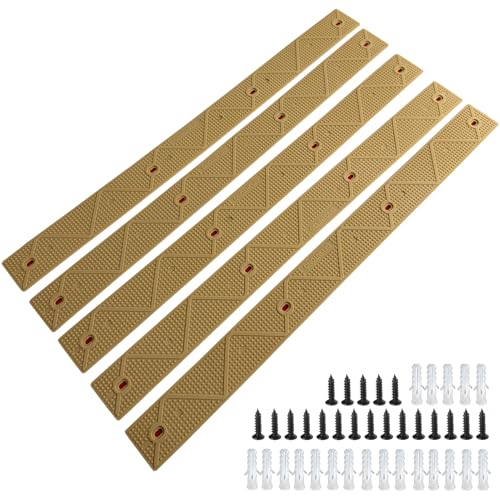 Non Slip Stair Treads for Outdoor Wooden Steps Decking & Slippery Ramp - color: Beige