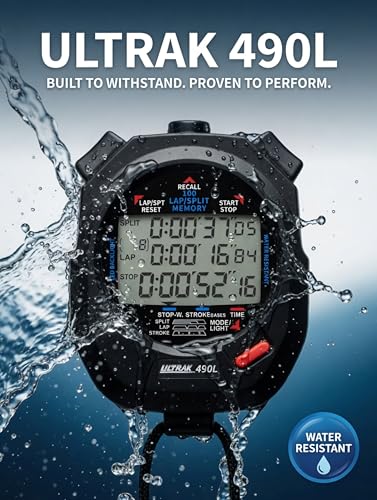 Ultrak 60 Memory 3 Line Display Stopwatch