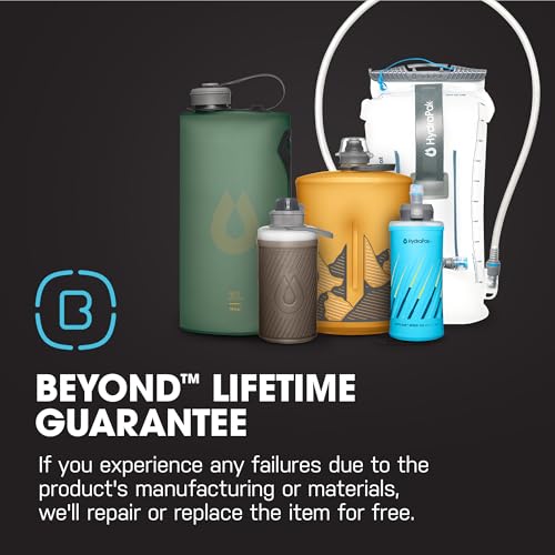 HydraPak Stow Collapsible Water Bottle (500ml, MTN Mammoth Grey) - color: MTN Mammoth Grey, style: 17oz/500ml