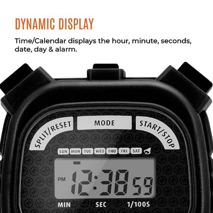MARATHON Adanac 3000 Commercial Grade Digital Stopwatch Timer, Black - color: Black