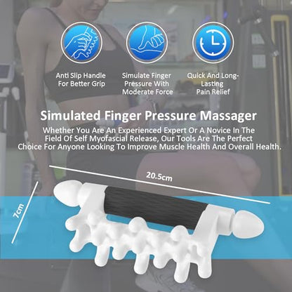 Fascia Massage Tool Myofascial Release Blaster Tools for Anti-Cellulite Skin Soothing Lymphatic Drainage Trigger Point Deep Tissue Neck,Shoulder,Lower Back,Psoas,Thighs,Butt & Full Body(Black) - color: Black, size: Small