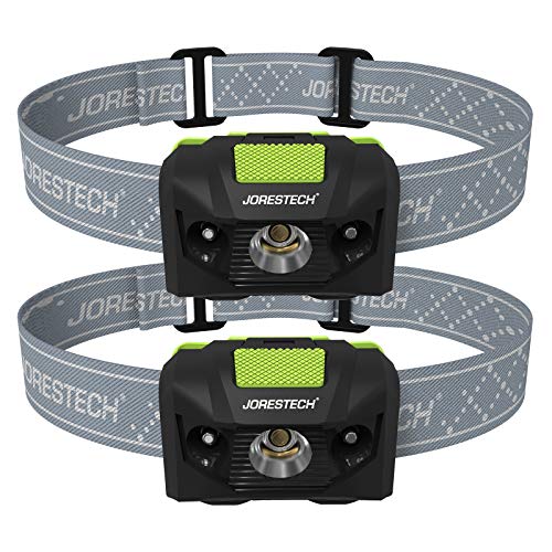 JORESTECH LED Headlamp Flashlight – IPX4 Water Resistant with 4 Modes for Camping, Hiking, Repairing, etc. (2, Black) - color: Black