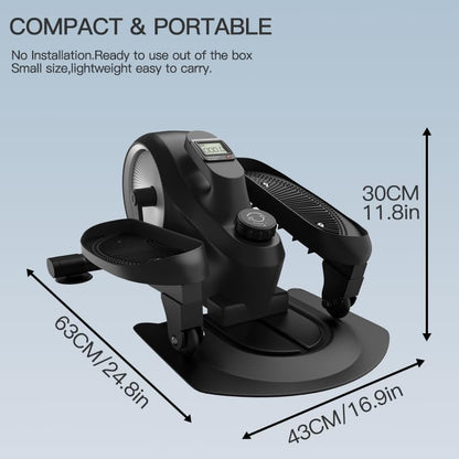 Under Desk Elliptical,Quiet Under Desk Elliptical，Standing Position Ellipse Leg Exerciser As Seen on Tv，Adjustable Speed Elliptical Exercise Machine ，Pedal Exerciser Under Desk Bike for Home Office