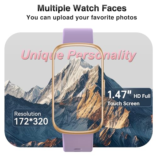 Fitness Tracker, Smart Watches for Women Men with 24/7 Heart Rate/Blood Pressure/Blood Oxygen Monitor, Sleep Tracker, Calories&Step Counter, IP68 Waterproof Health Activity Trackers for Android&iPhone